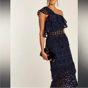 Self Portrait Velvet lace dress